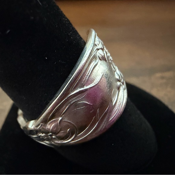 Silver Plated Spoon Ring - Picture 3 of 11